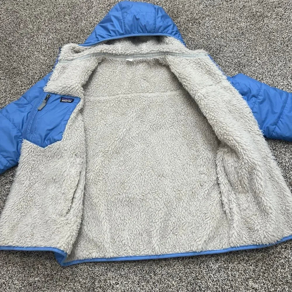 Patagonia Reversible Ready Freddy Insulated Hoody Kids XL 14 Blue Jacket Winter